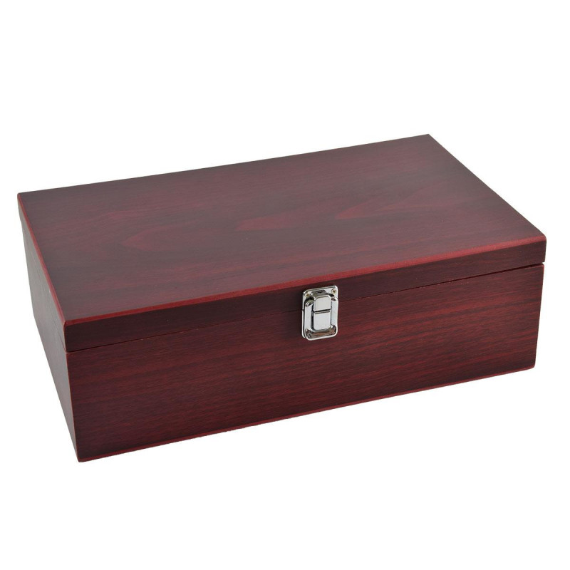 Ξύλινο κουτί με αξεσουάρ για κρασί 2 φιαλών Ξύλινο κουτί με αξεσουάρ για κρασί 2 φιαλών