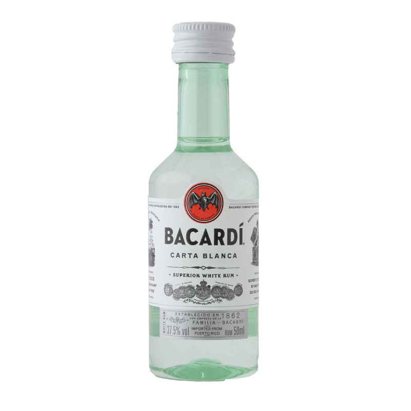 Bacardi Carta Blanca Rum 50ml Bacardi Carta Blanca Rum 50ml