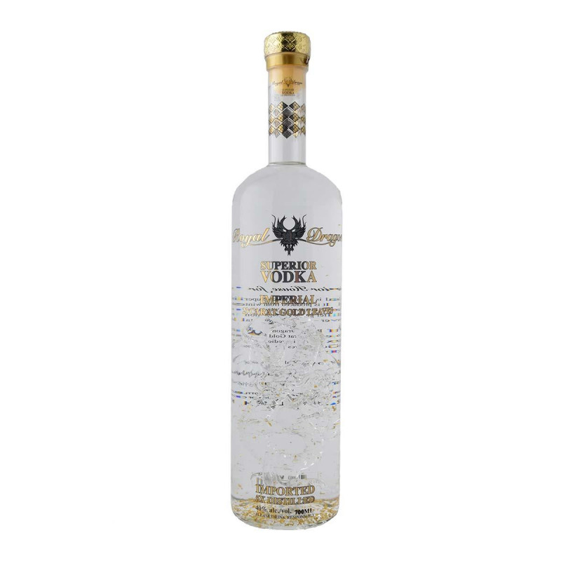 Royal Dragon Imperial 23 Carat Gold Leaves Βότκα 700ml Royal Dragon Imperial 23 Carat Gold Leaves Βότκα 700ml