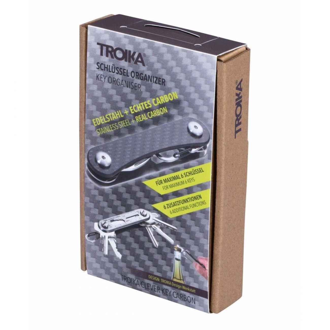 Troika μπρελόκ clever key carbon Troika μπρελόκ clever key carbon