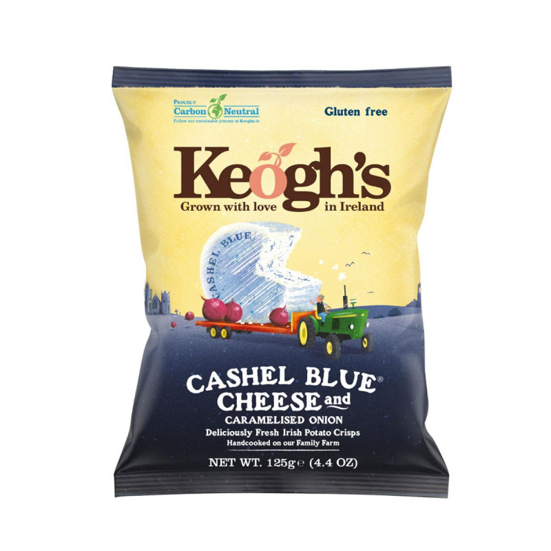 Keoghs Blue Cheese & Onions πατατάκια 125gr. Keoghs Blue Cheese & Onions πατατάκια 125gr.