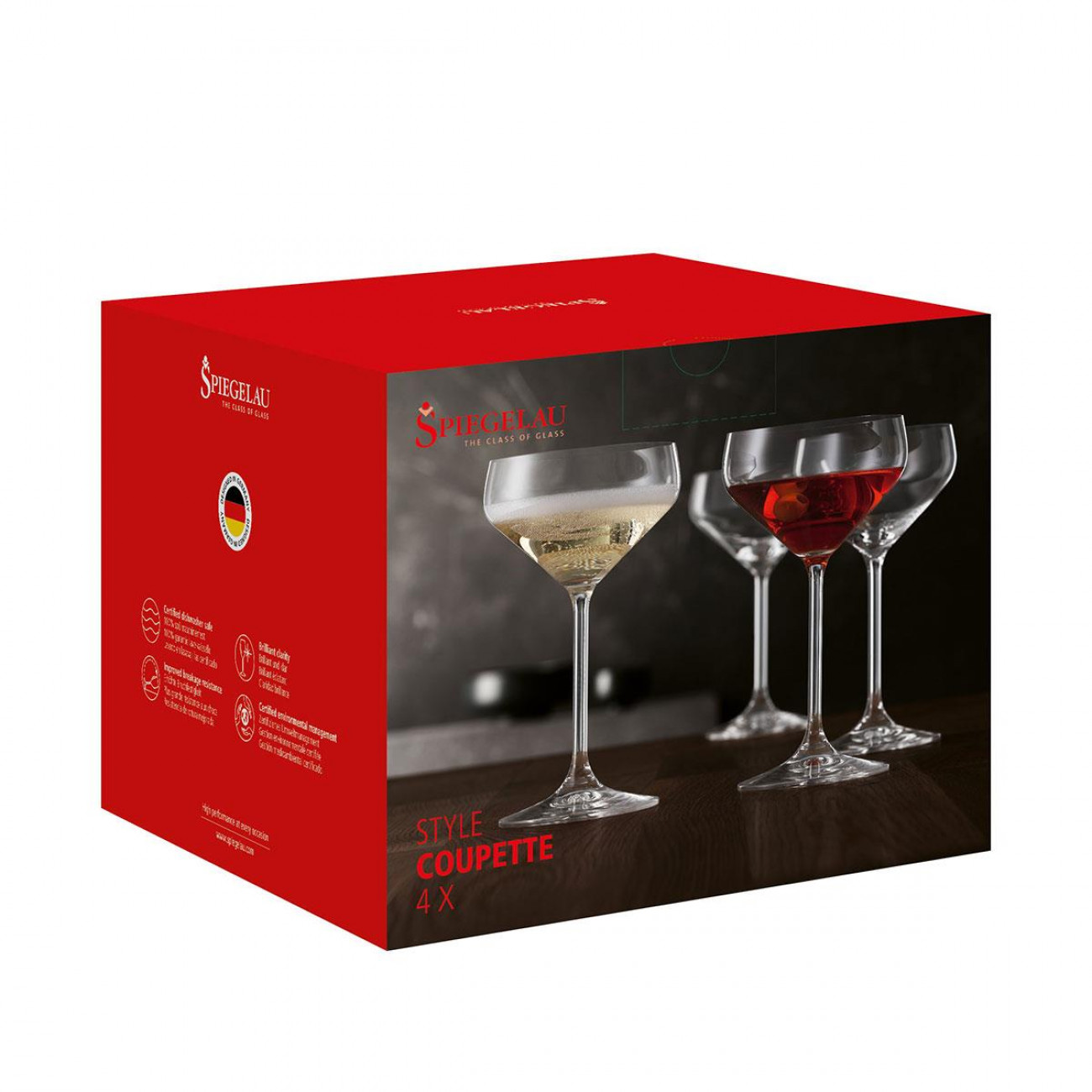 Spiegelau Style Coupette ποτήρια Σετ 4 τεμάχια Spiegelau Style Coupette ποτήρια Σετ 4 τεμάχια