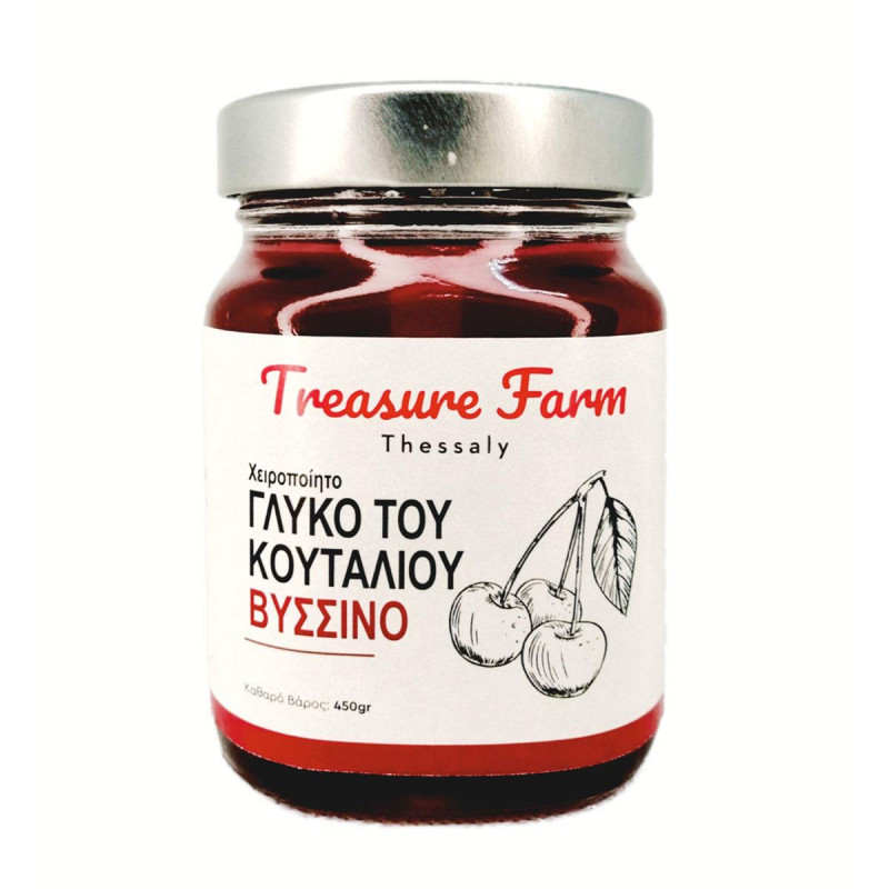 Treasure Farm γλυκό του κουταλιού Βύσσινο 450gr.