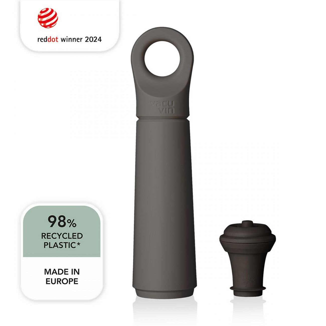 Vacu Vin Wine Saver Loop Graphite Vacu Vin Wine Saver Loop Graphite