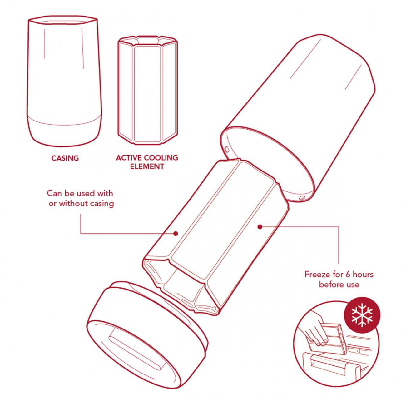 Σαμπανιέρα Vacu Vin Active Cooler Hexo Σαμπανιέρα Vacu Vin Active Cooler Hexo