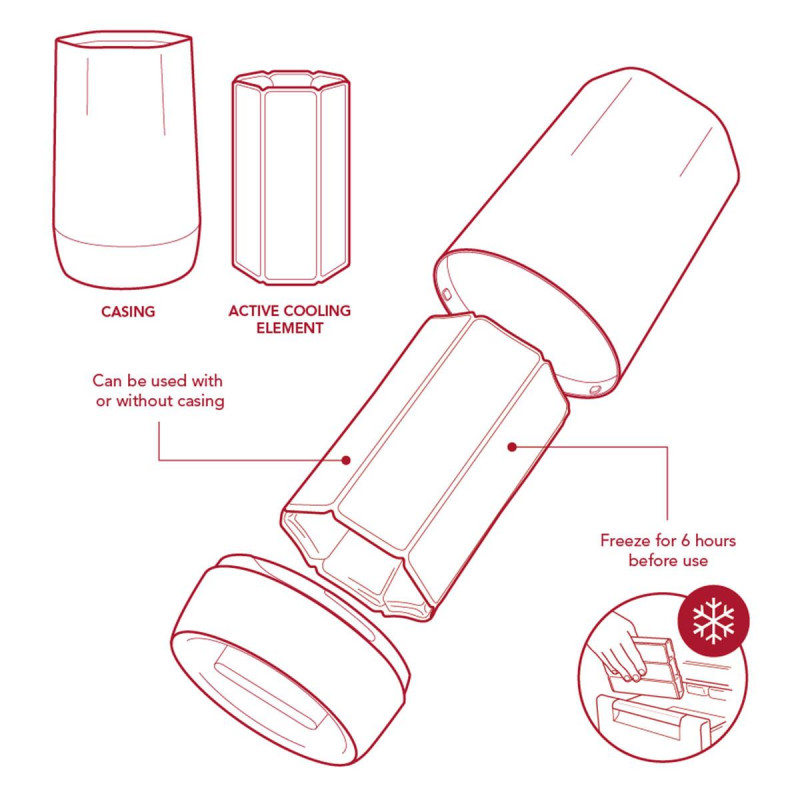 Σαμπανιέρα Vacu Vin Active Cooler Hexo Σαμπανιέρα Vacu Vin Active Cooler Hexo