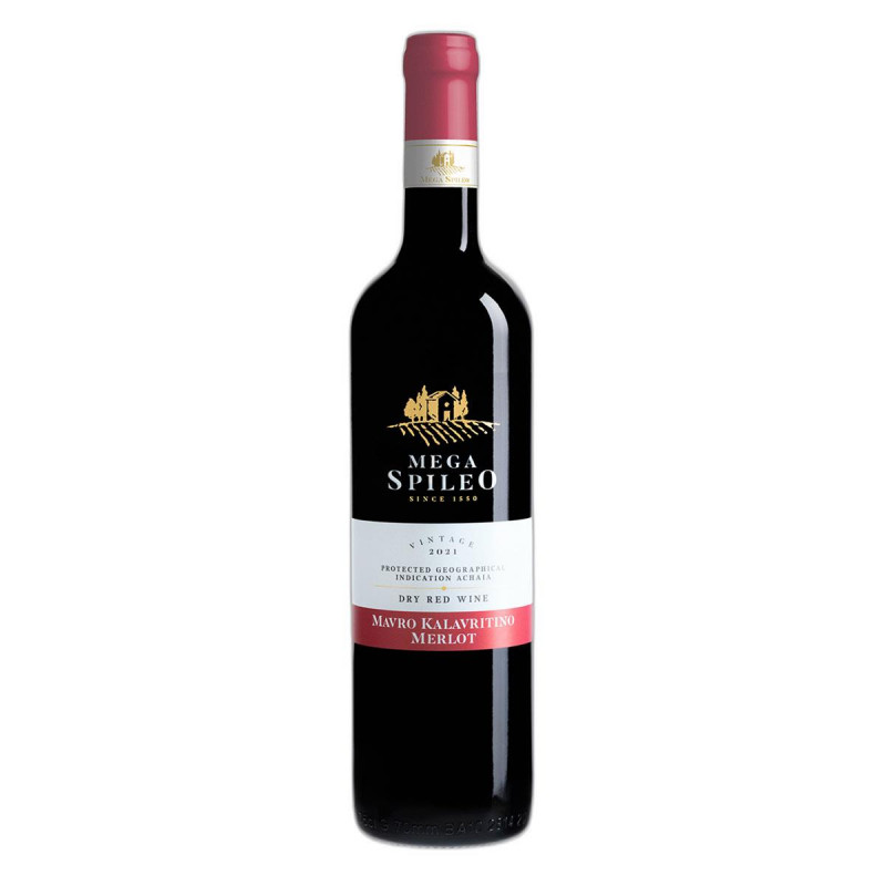 Μέγα Σπήλαιο Μαύρο Καλαβρυτινό-Merlot 750ml Ερυθρό. Μέγα Σπήλαιο Μαύρο Καλαβρυτινό-Merlot 750ml Ερυθρό.