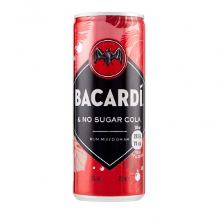 Bacardi no sugar Cola 250ml