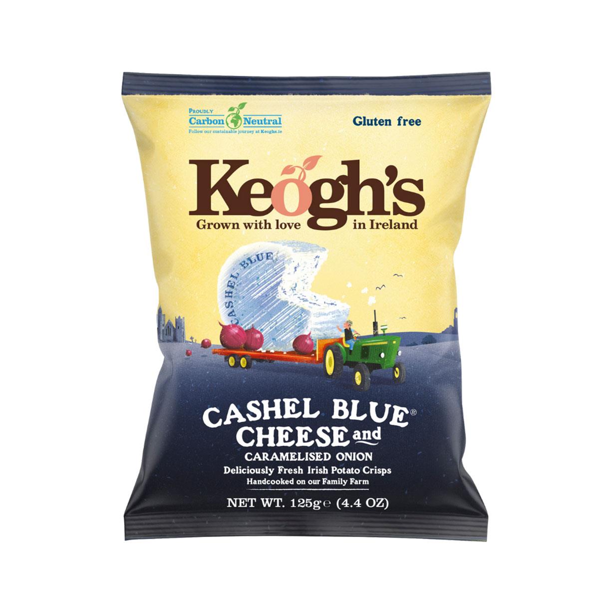 Keoghs blue cheese & onions πατατάκια 125gr.