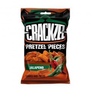 Crackzel pretzel pieces Jalapeno 85gr