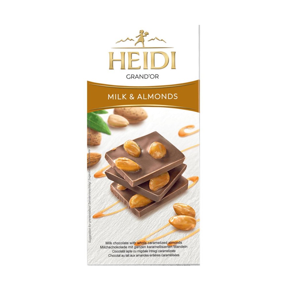 Heidi Grand Or Milk & Almonds 100gr.