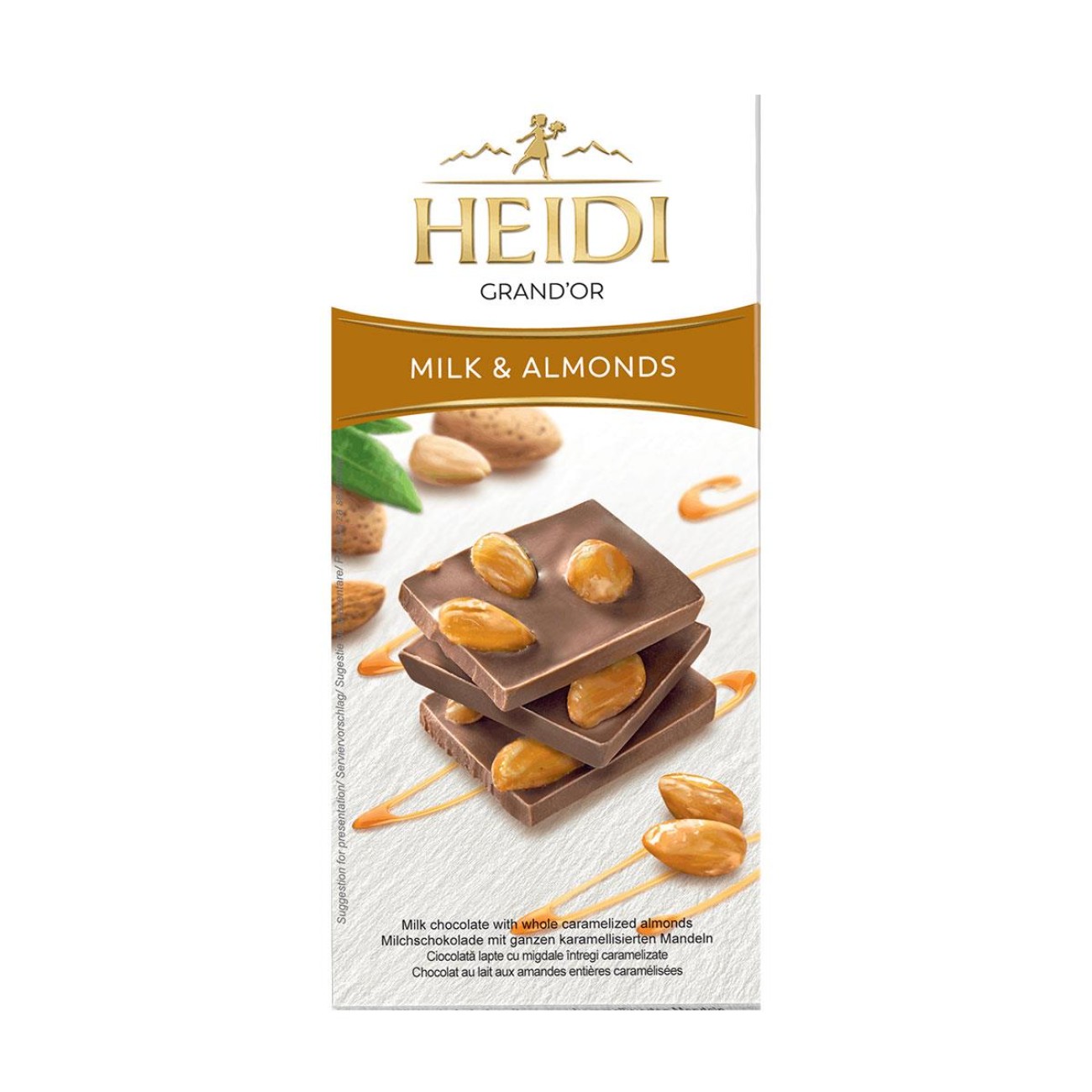 Heidi Grand Or Milk & Almonds 100gr.