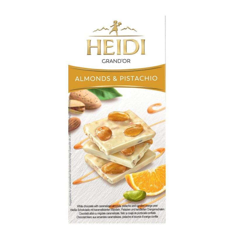 Heidi GrandOr White Almonds & Pistachio 100gr.