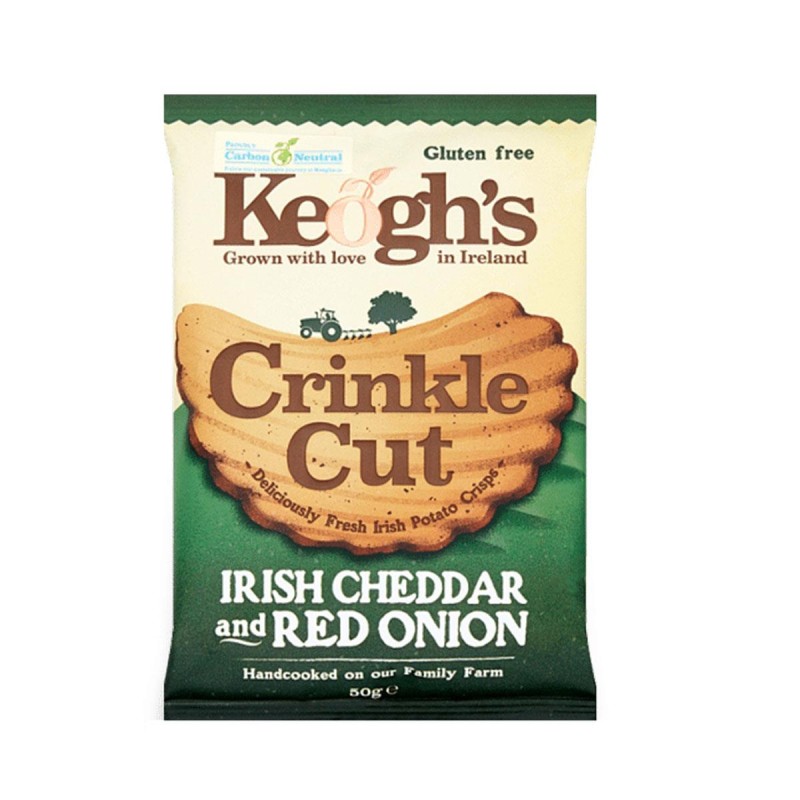Keoghs Cheddar Cheese & Onion πατατάκια 125gr.