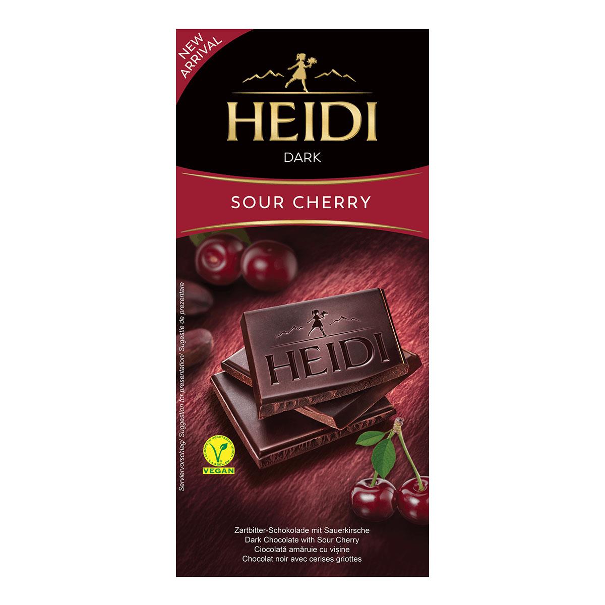Heidi Dark Sour Cherry 80gr.