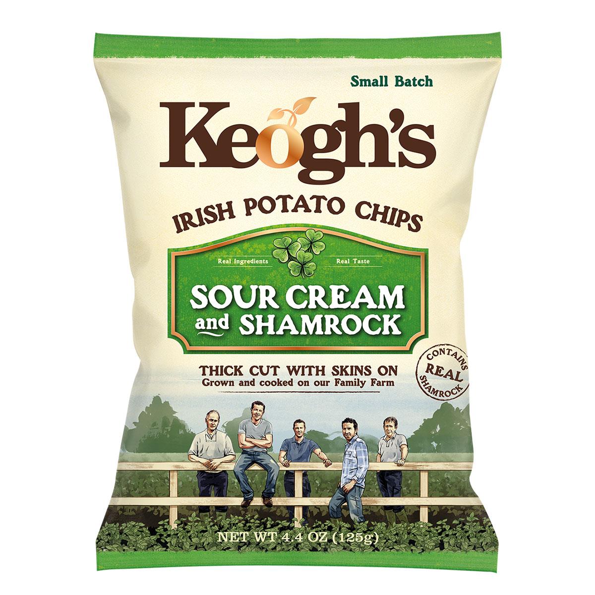 Keoghs Sour Cream & Shamrock πατατάκια 125gr.