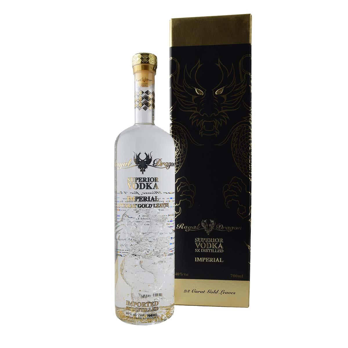 Royal Dragon Imperial 23 Carat Gold Leaves Βότκα 700ml
