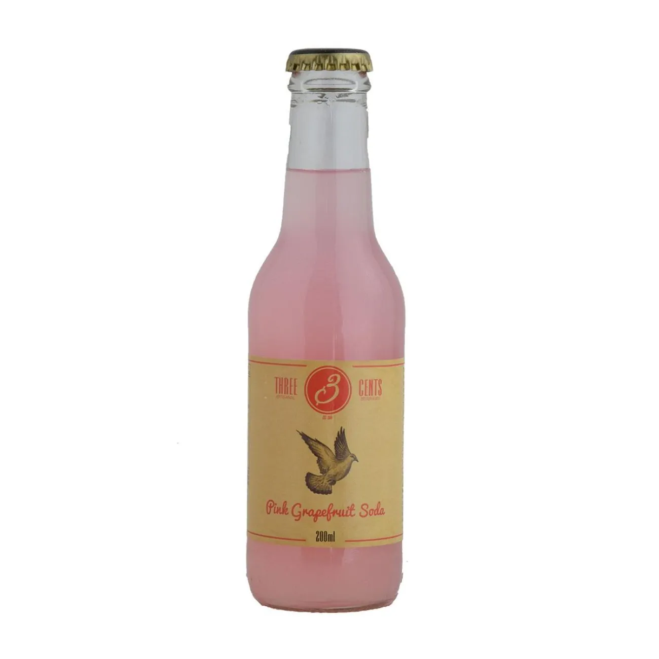 Three Cents Pink Grapefruit Σόδα 200ml