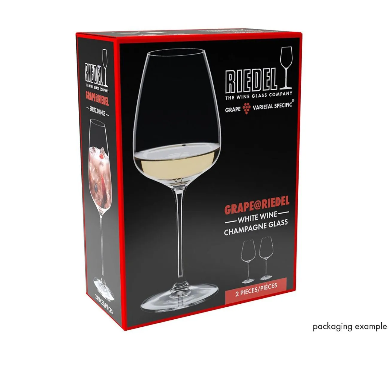 Riedel ποτήρι από κρύσταλλο Grape White Wine-Rose Champagne 6424/05 2τεμ.