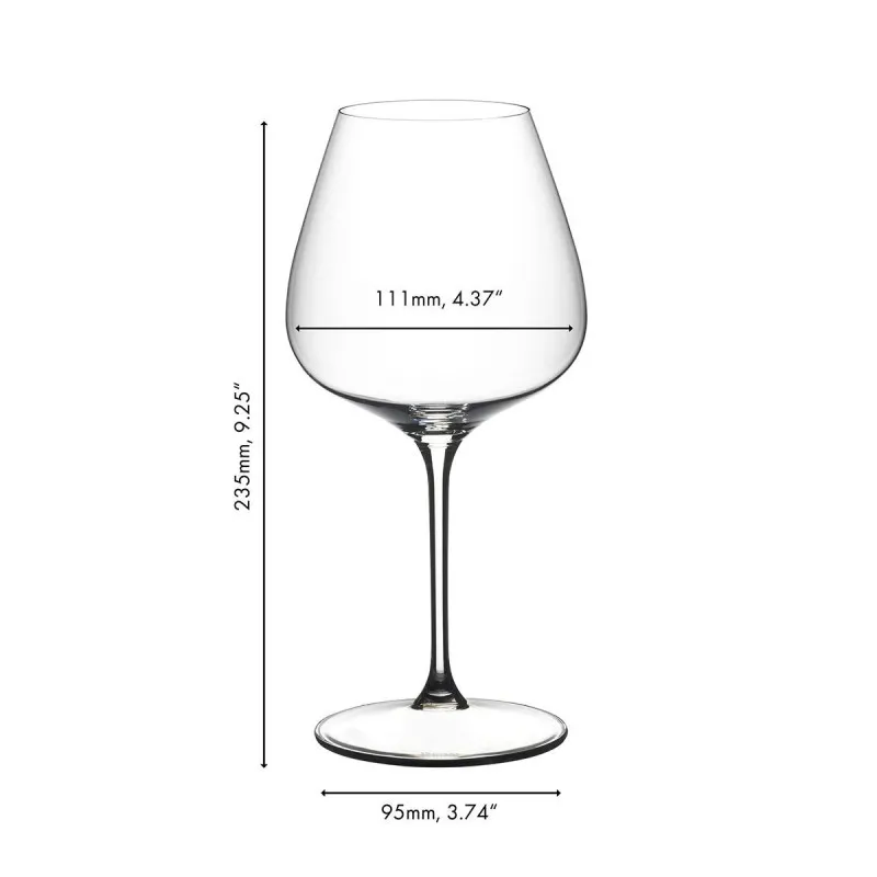 Riedel ποτήρι από κρύσταλλο Grape Pinot Noir/Nebbiolo/Aperitivo 6424/07 2τεμ.