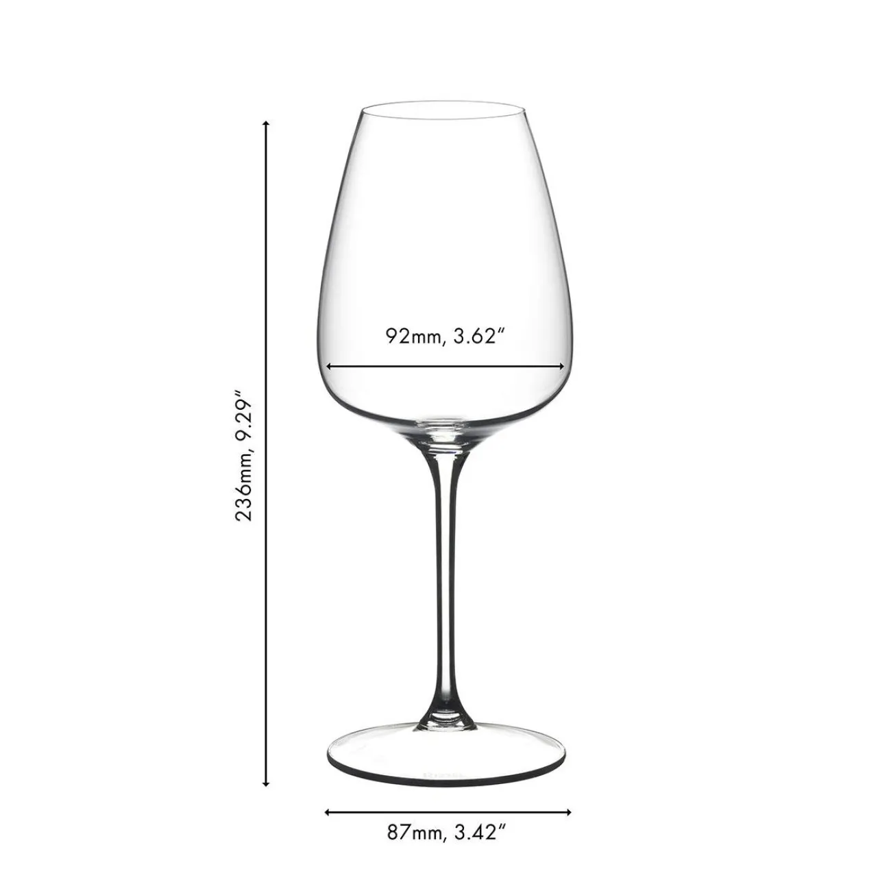 Riedel ποτήρι από κρύσταλλο Grape White Wine-Rose Champagne 6424/05 2τεμ.